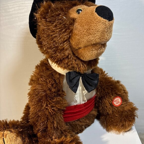 Beverly Hills Teddy Bear Animatronic Beary White Singing My Everything 11" Teste - Picture 3 of 7